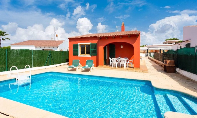 Cap d'Artrutx Villa | Villa Mar i Mar: Large Private Pool, A/C, WiFi
