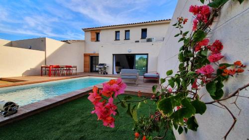 Lecci Villa | Villa Nananthée T5 de luxe,4-8 pers, piscine privée chauffée
