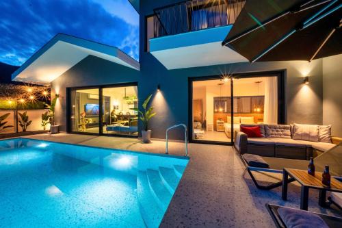 Fethiye Villa | Villa Oxy Private Pools & Seaview & Heated Indoor Pool