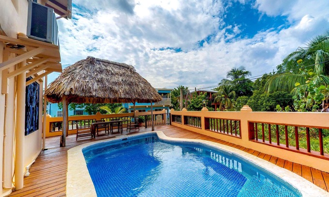 Placencia Villa | Villa w/ Private Pool, Balcony, Hammock, WiFi & Partial AC - Steps to the Beach