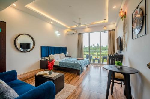 Kudal Apartment | VoyNest 1 BHK Siolim Nr Thalassa Riverbanks