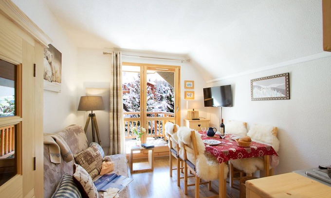 Les Deux Alpes Apartment | Vue sur la montage ! Studio pour 4, tout équipé