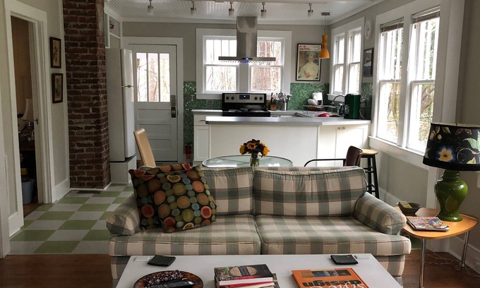 Winston - Salem Cottage | Wake Forest area. Just right-2BR, wooded location, sleeps 5. Cute.