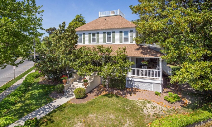 Rehoboth Beach House | Walk to Beach! 2nd Ocean Block Sleeps 16 Porch/Parking/Spacious