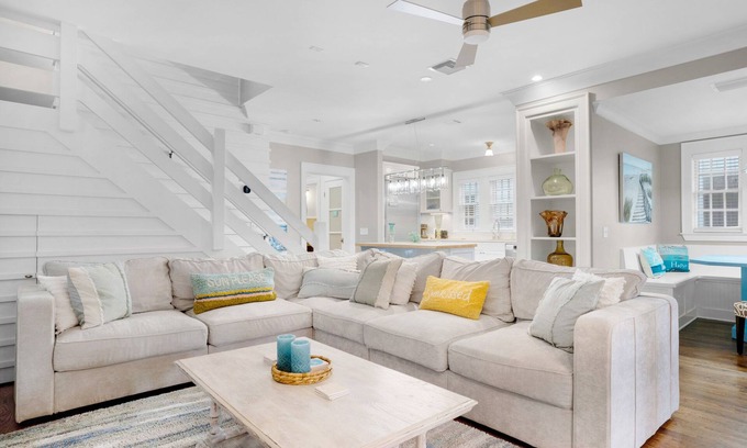 WaterSound West Beach House | ☀️Walk to Beach-Bikes-Pool-30A-Captain's Cottage