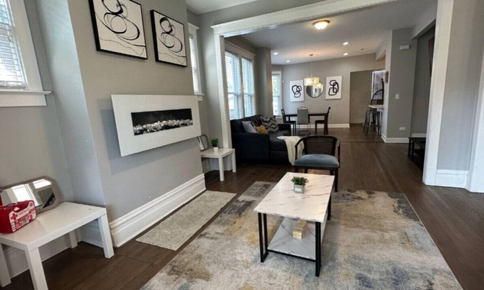 South Shore House | Walk to the Lake! Grill, Fireplace, Sleeps 12
