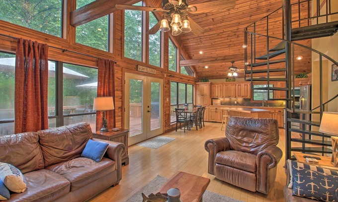 Scranton House | Waterfront Lake Dardanelle Home with Dock and Fire Pit