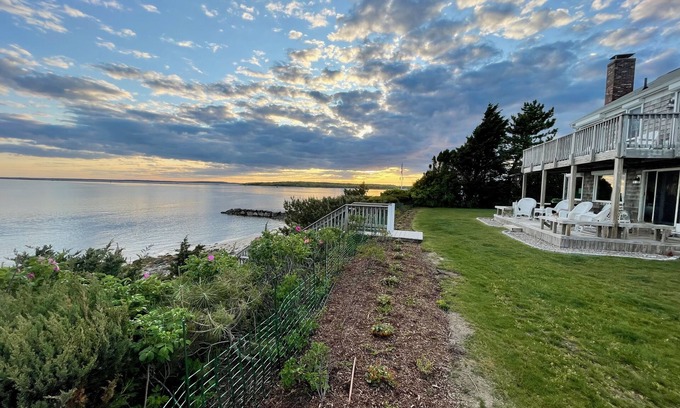 Bourne House | Waterfront with stunning views and beach