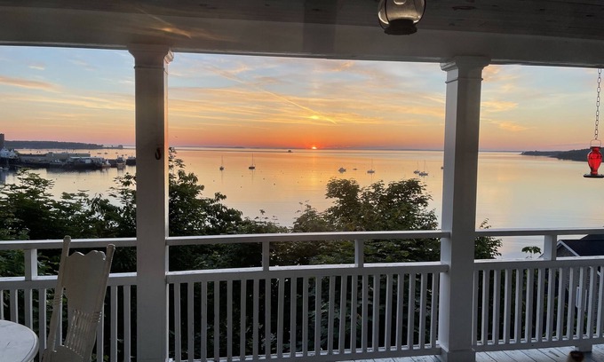Knox County Cottage | Wide ocean views from almost every room.