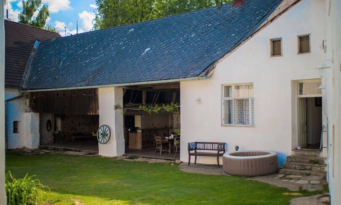 Kojetice House | Wonderful private villa for 22 people with WIFI, hot tub, patio and pets allowed