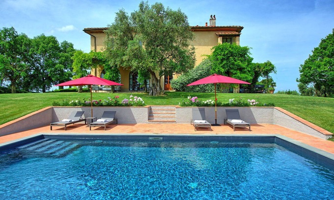 Cerreto Guidi Villa | Wonderful private villa for 12 guests with private pool, A/C, WIFI, patio and panoramic view