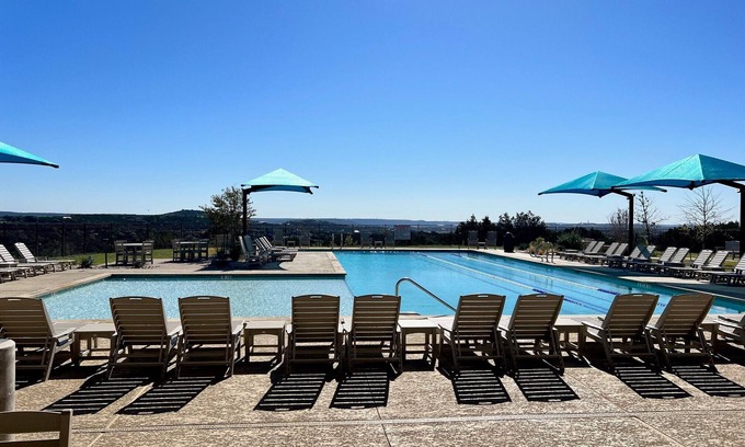 Jonestown Condo | Wonderful Villa in the Hollows Vacation Resort! Pickleball, 4 Pools, Beach Club!