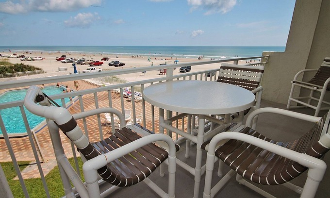 New Smyrna Beach Condo | ☀️Wraparound Ocean Views-Pet Friendly🐾Coronado Towers 201☀️