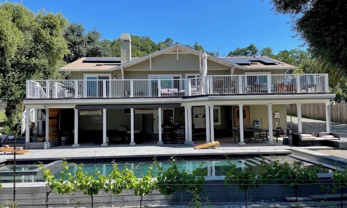 Glen Ellen House | Your own Wine Country resort with pool and Sonoma Mountain View