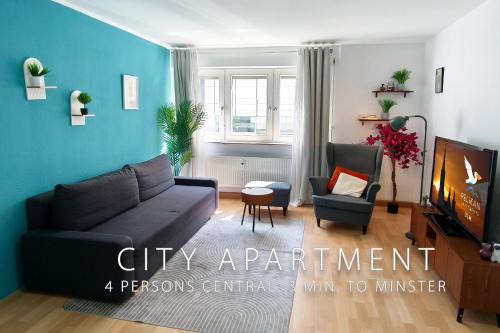 Ulm Apartment | Zentrale Stadtwohnung mit Küche - WIFI I City Centre with Kitchen