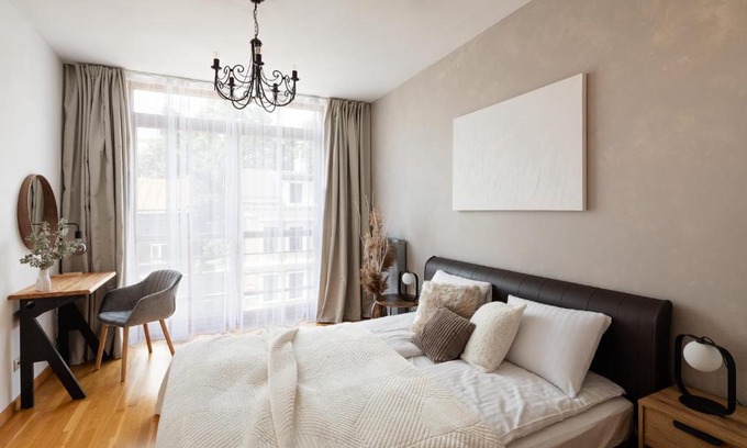 Avoti Apartment | Ziedondarza Park One Bedroom Apartment with Balcony