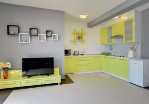 Modern villa consisting of two apartments with private pool, beach at 1 km