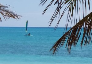 Paradise on miles of white sandy beach and turquoise sea, private and secure.