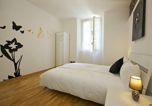 2-bedroom corner apartment in a prestigious villa from 1850 with solar-heated pool