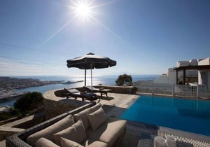 Psarrou villa for 10 guests, stunning sea views