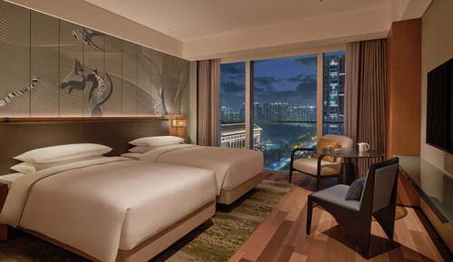 2 Twin Beds, City View, Deluxe