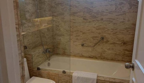 Superior Quadruple Room, 2 Double Beds, Bathtub, Garden View