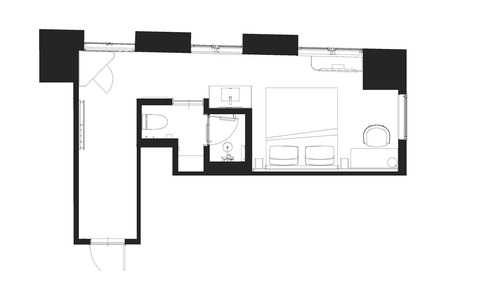 Double Room, Non Smoking (Corner)