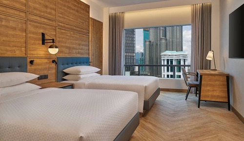 Executive Suite, 2 Double Beds, Non Smoking, City View