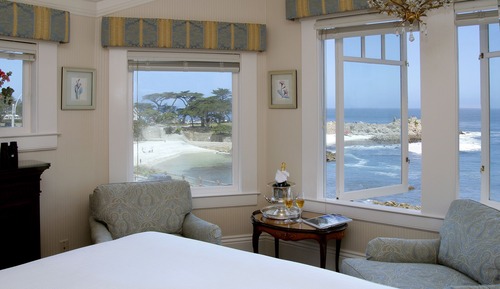 Deluxe Room, 1 Queen Bed, Fireplace, Ocean View