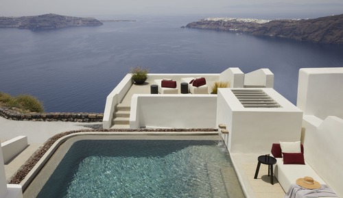 Atoles Villa with Private Pool and Caldera View