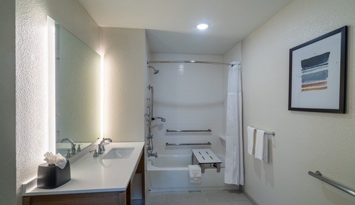 Studio Suite, 1 Queen Bed, Mobility Accessible, Kitchen (Accessible Tub)