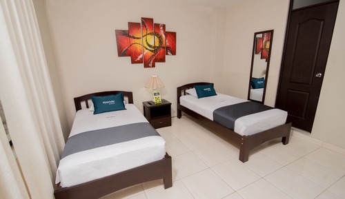 Basic Twin Room, 2 Twin Beds, Ensuite, City View