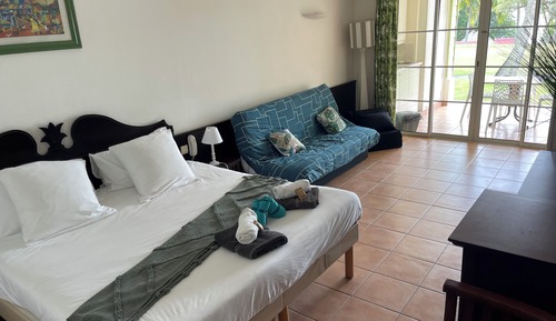 Panoramic Studio Suite, 1 King Bed with Sofa bed, Terrace, Beachside (Aouara 1301)