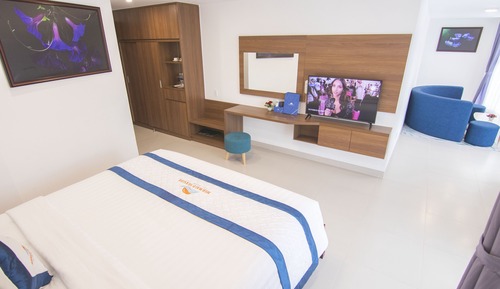 Deluxe Double Room, 1 Bedroom, Non Smoking, Partial Ocean View