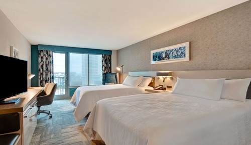 Room, 2 Queen Beds, Accessible, Balcony (Hearing)