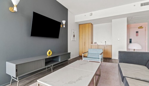 Suite, 1 King Bed with Sofa bed, Accessible, Balcony