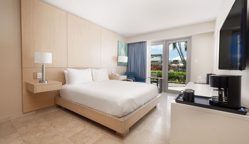 Room, 1 King Bed, Bathtub, Pool View (Shower)