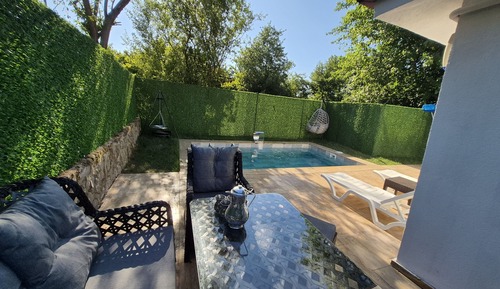 Family Room with Private Pool and Private Garden