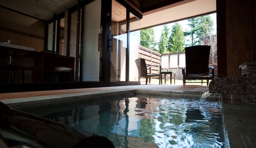 Japanese & Western style room with private hot spring (Kaiseki Dinner at Restaurant Included)