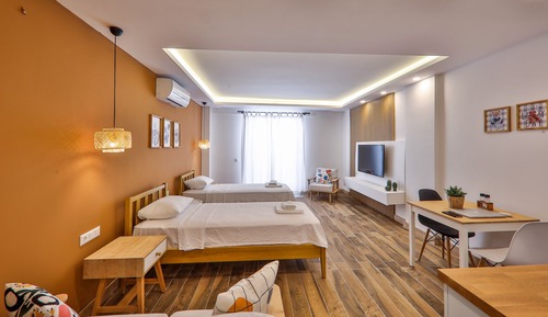 Economy Studio, 2 Twin Beds, Ground Floor