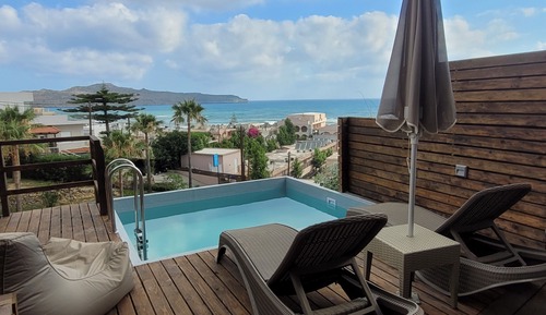 Double Room, Private Pool, Sea View