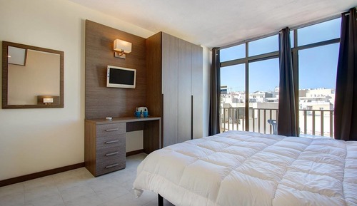 Double or Twin Room, Balcony, Partial Sea View