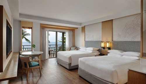 Room, 2 Double Beds, Non Smoking, Ocean View (Larger Guest room)