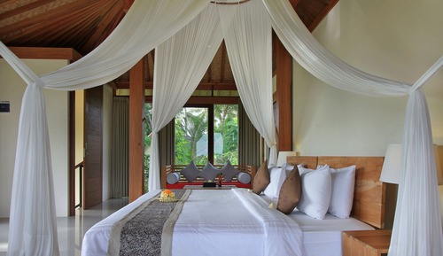Family Two-Bedroom Villa with Rice Field View