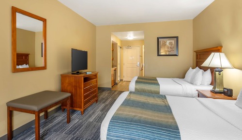 Standard Room, 2 Queen Beds, Non Smoking, Refrigerator & Microwave