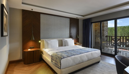Comfort Suite with King Size Bed, Pond and Forest View