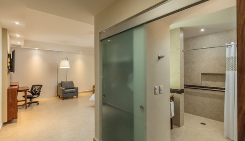 Room, 1 Queen Bed with Sofa bed, Accessible, Non Smoking (Mobility & Hearing, Roll-in Shower)