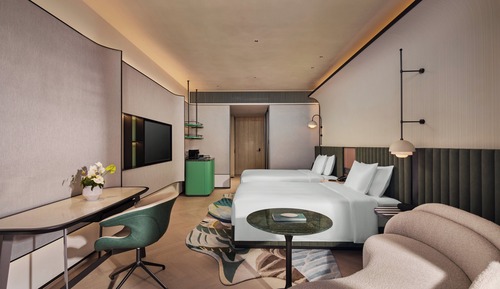 Standard Room, 2 Double Beds, Lake View (Balcony)