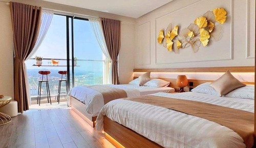 Deluxe Quadruple Room, Balcony, Sea View