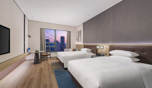 Room, 2 Double Beds, City View